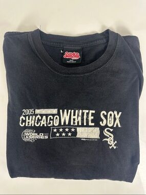 Stitches Black Chicago White Sox MLB World Series Champions 2005 Graphic Tee 2XL